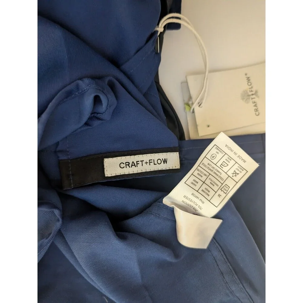 Craft + Flow Toddler shirt with tie size 2T,3T and 4T Navy blue button up - Picture 5 of 5